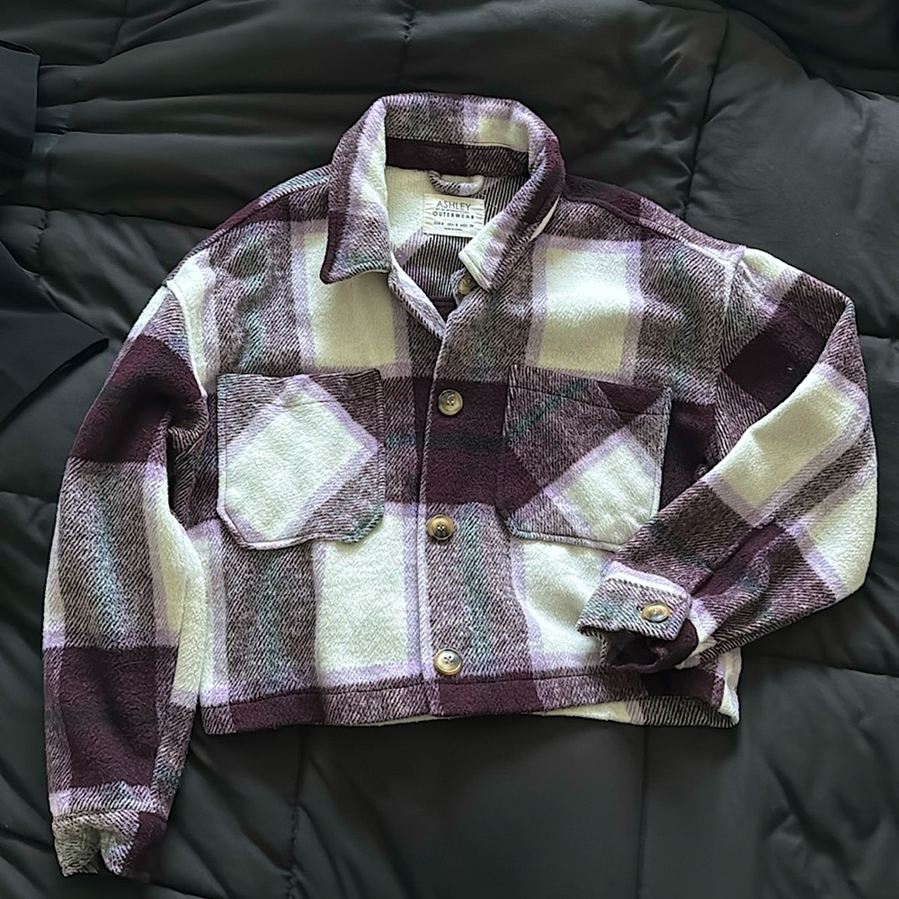 Ashley Button Up Crop Top Shirt